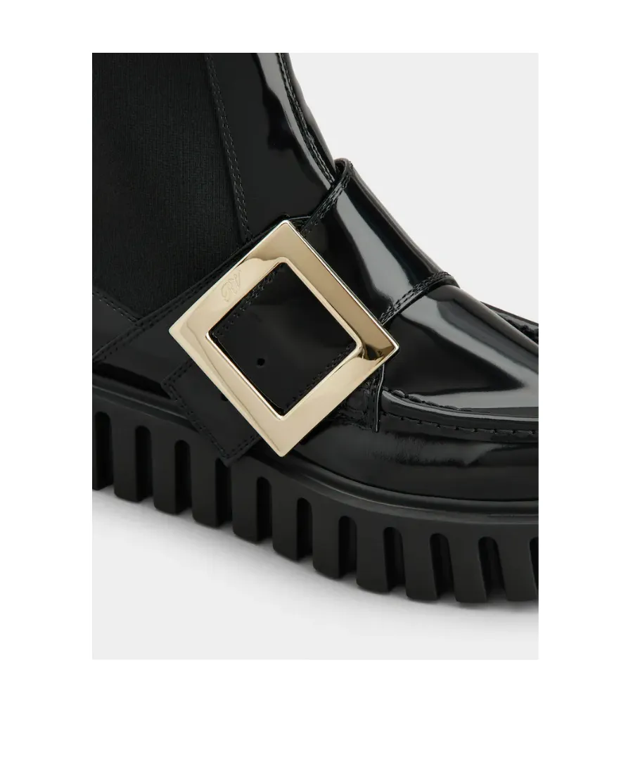 Viv' Go-Thick Metal Buckle Chelsea Ankle Boots