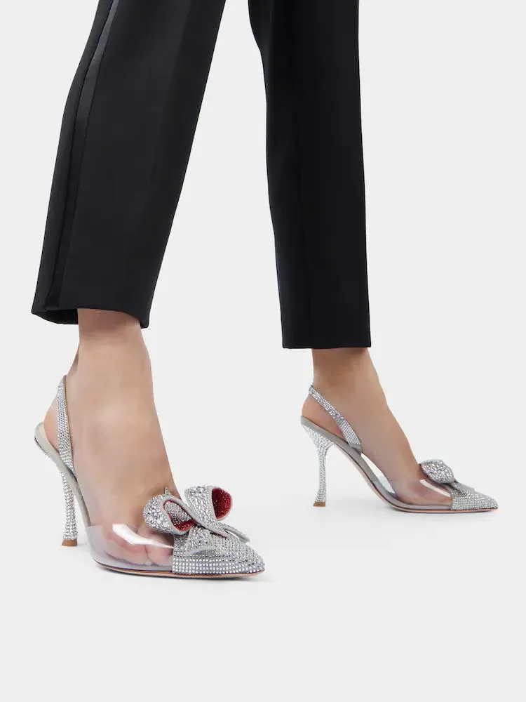 I Love Vivier Bow Embellished Pumps