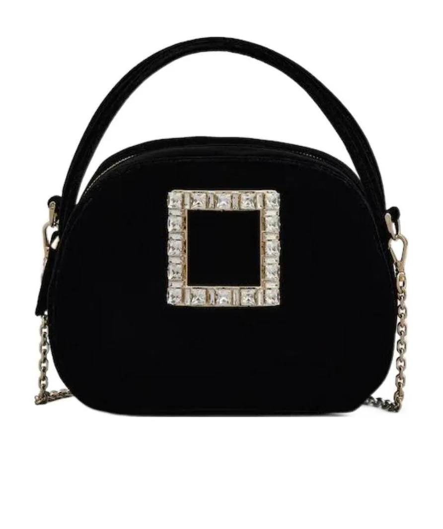 Viv' Ladybug Strass Buckle Mini Tote Bag
