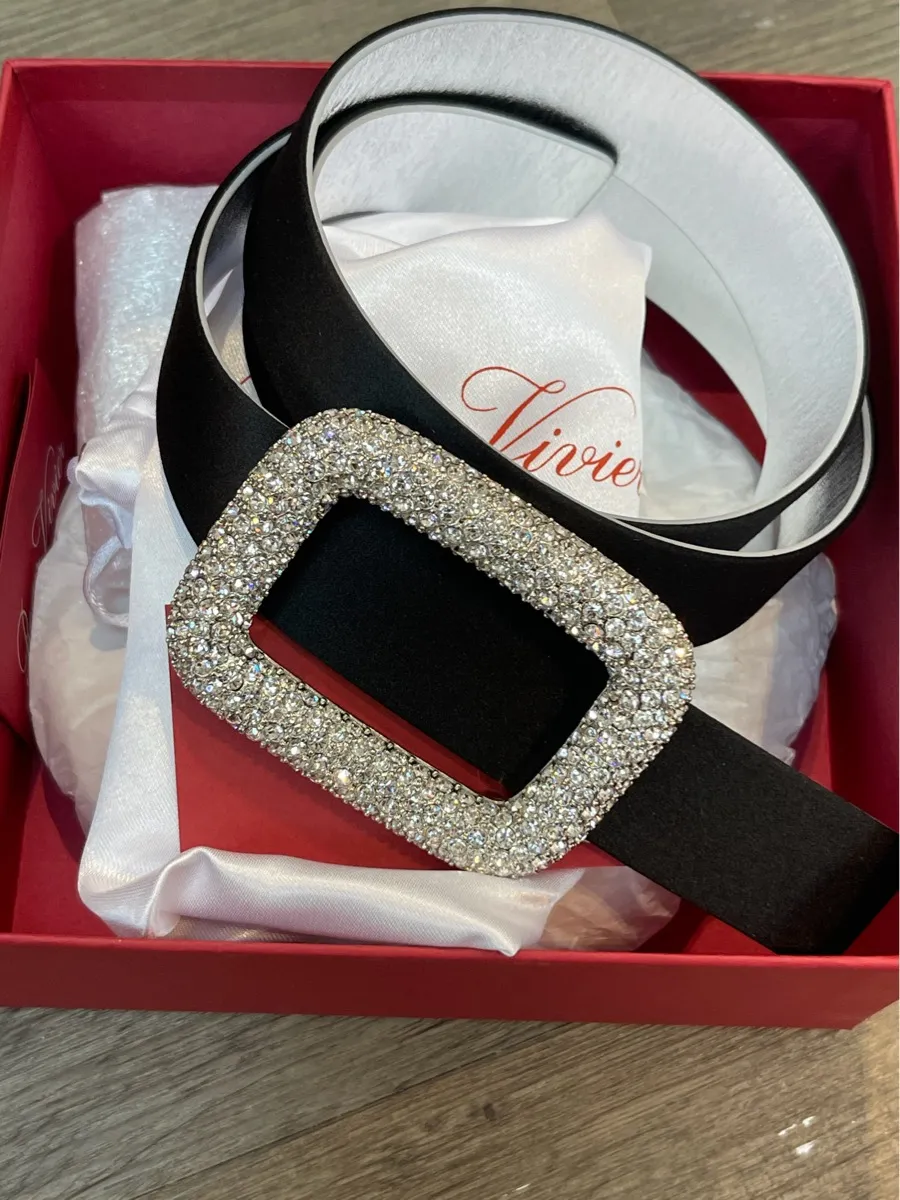 Viv' Choc Embellished Buckle Belt