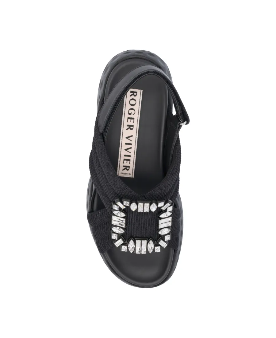 Viv' Run Light Strass Buckle Sandals