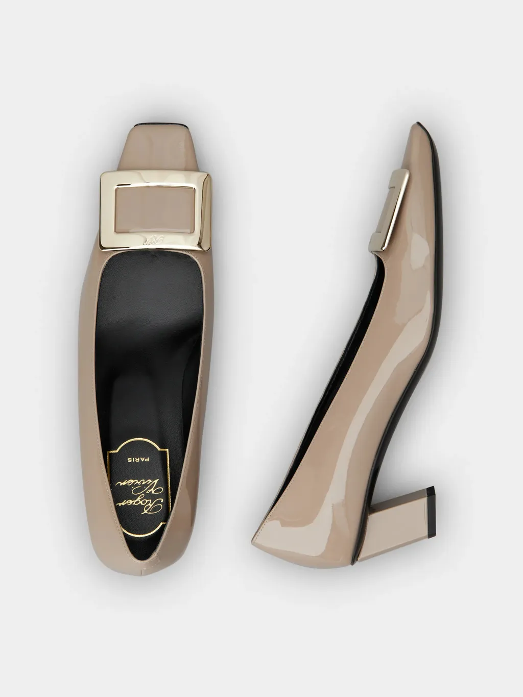 Belle Vivier Buckle Pumps