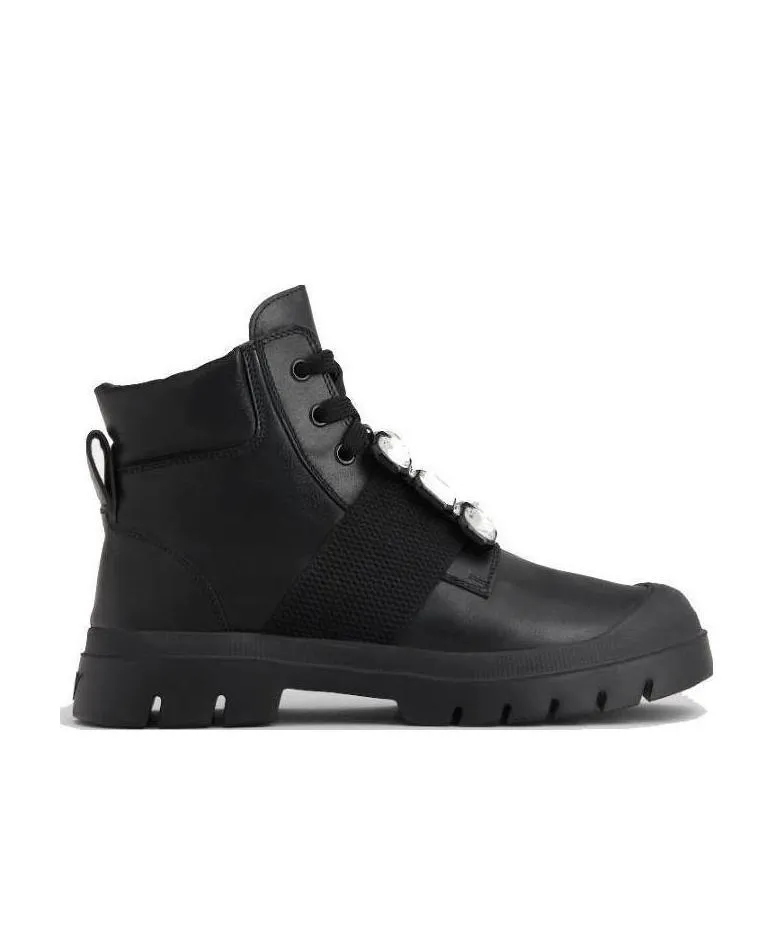 Tie Buckle Boots