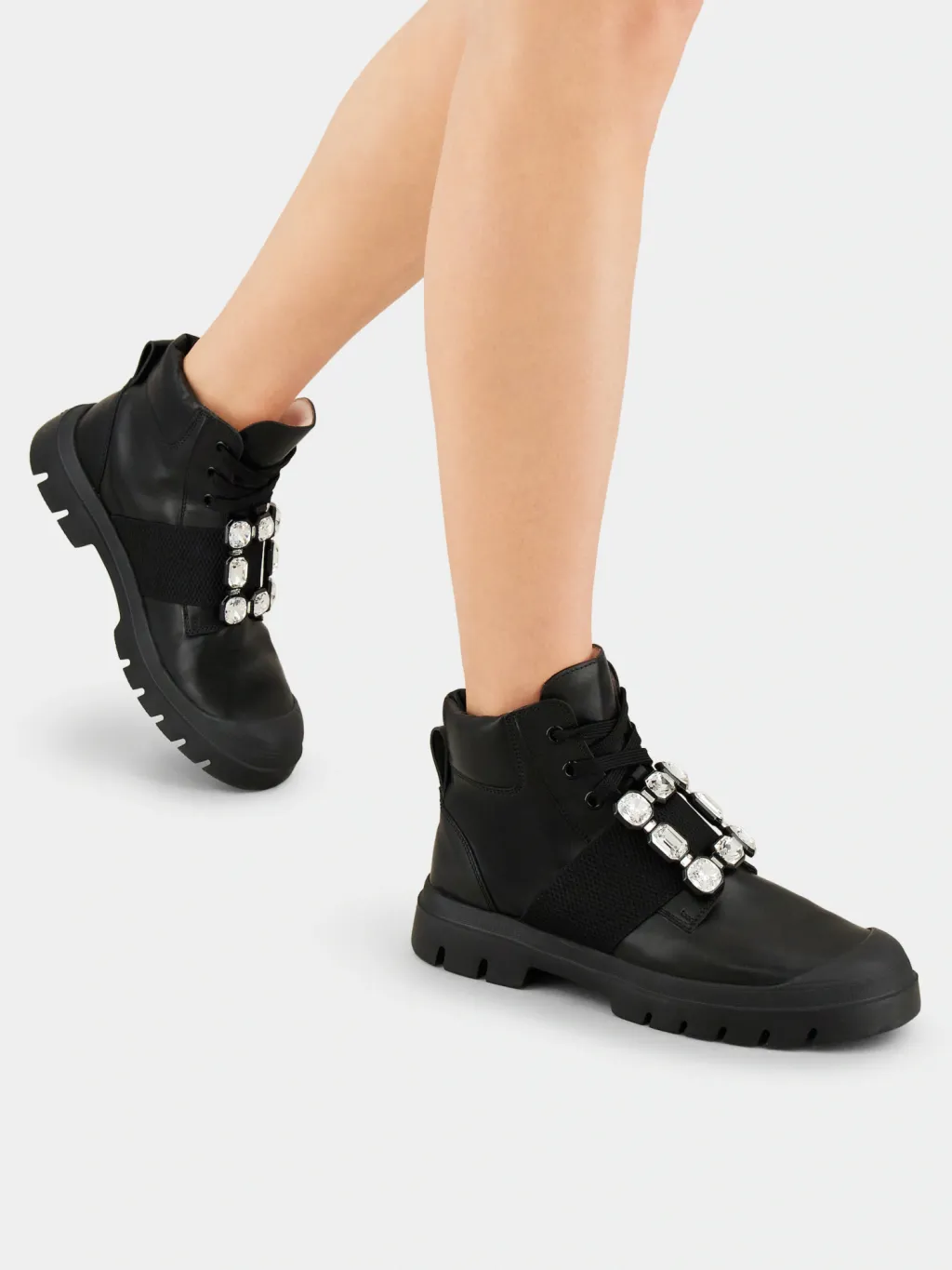 Tie Buckle Boots