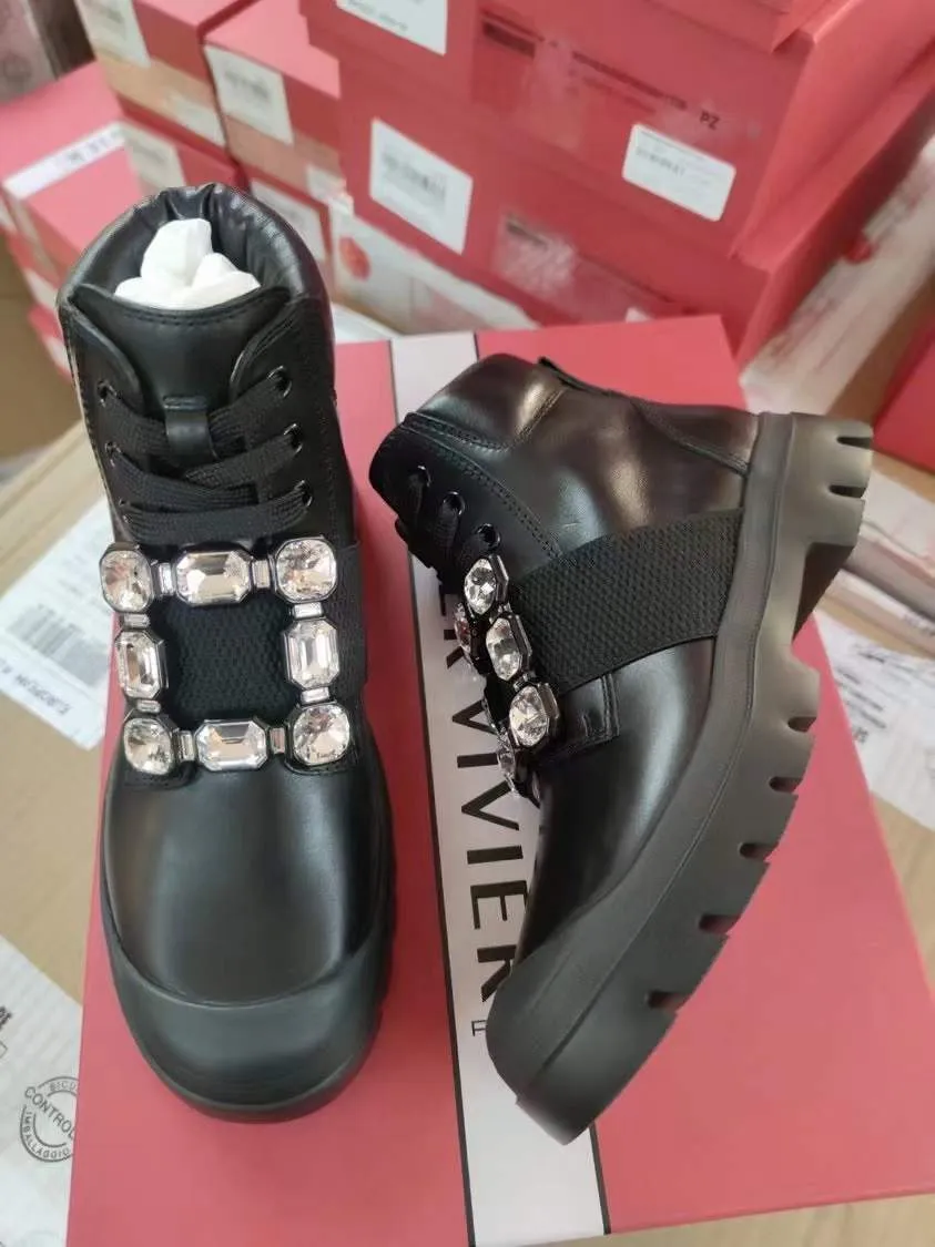 Tie Buckle Boots