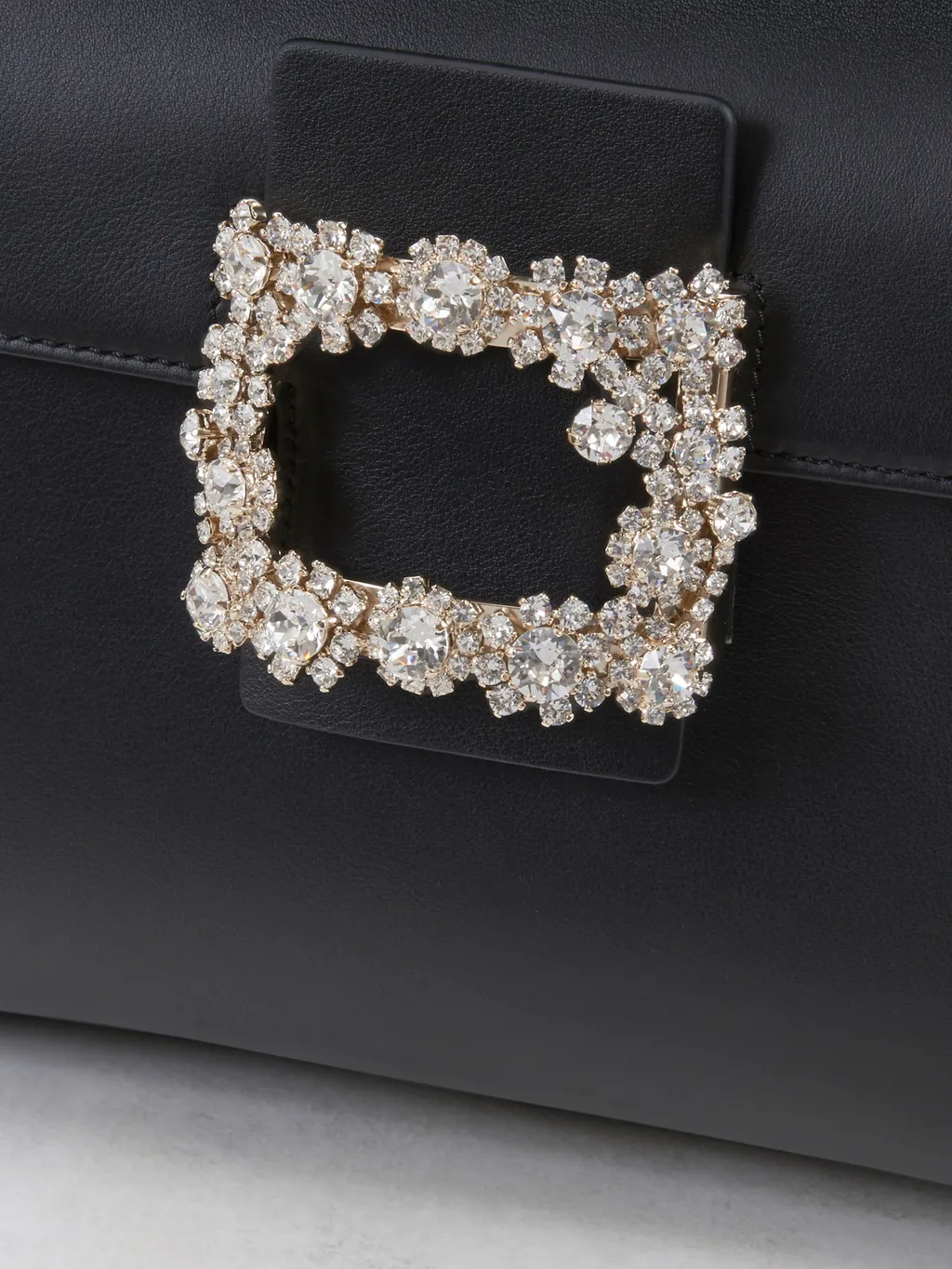 Cabas Viv Flower Strass Buckle Handbag
