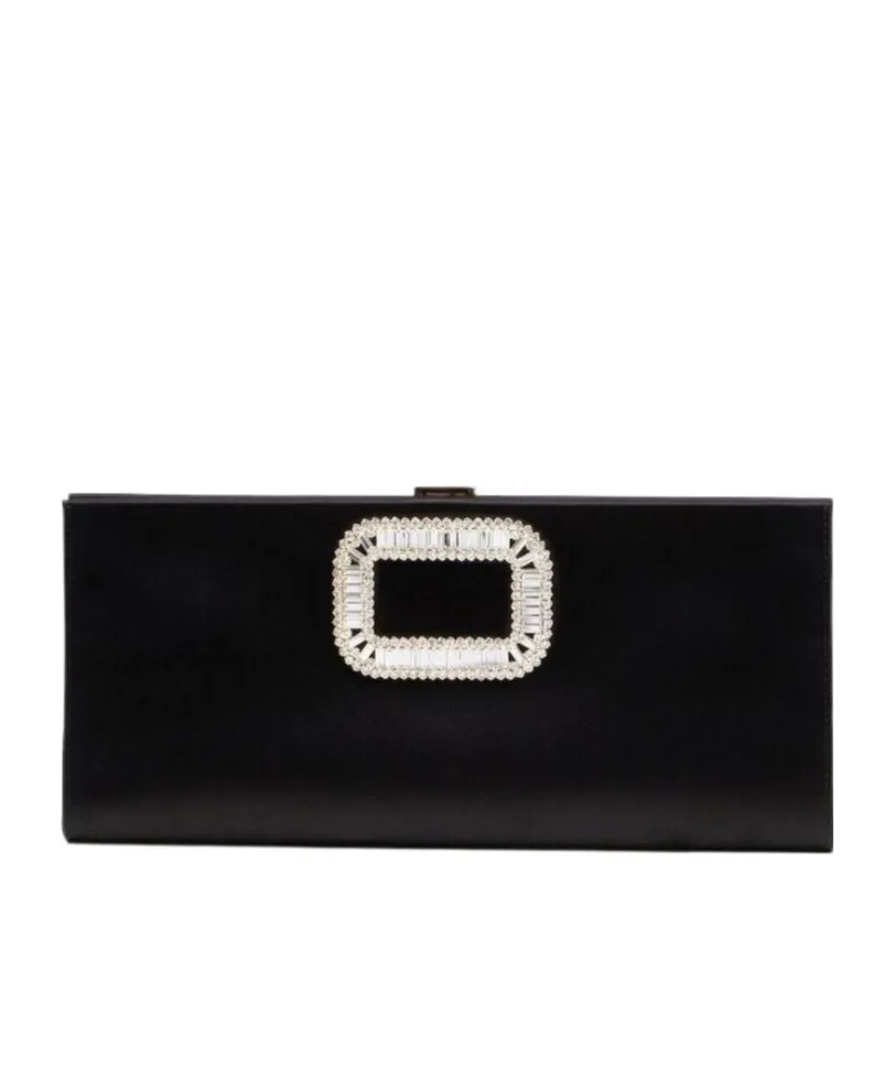 Buckle Embellished Clutch Bag