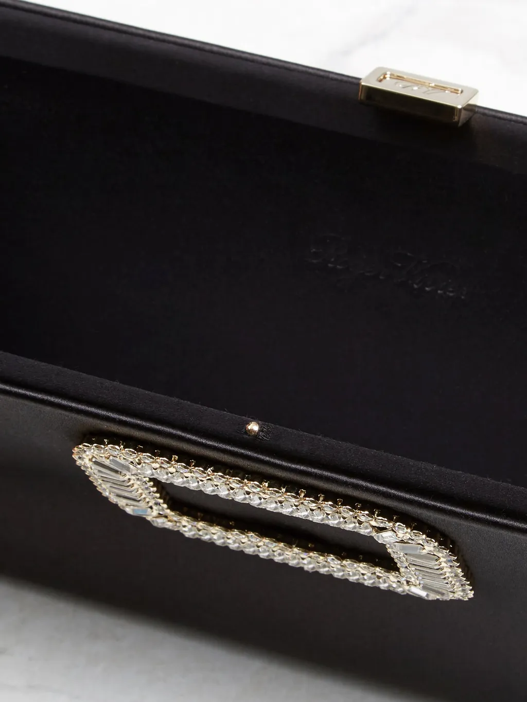 Buckle Embellished Clutch Bag
