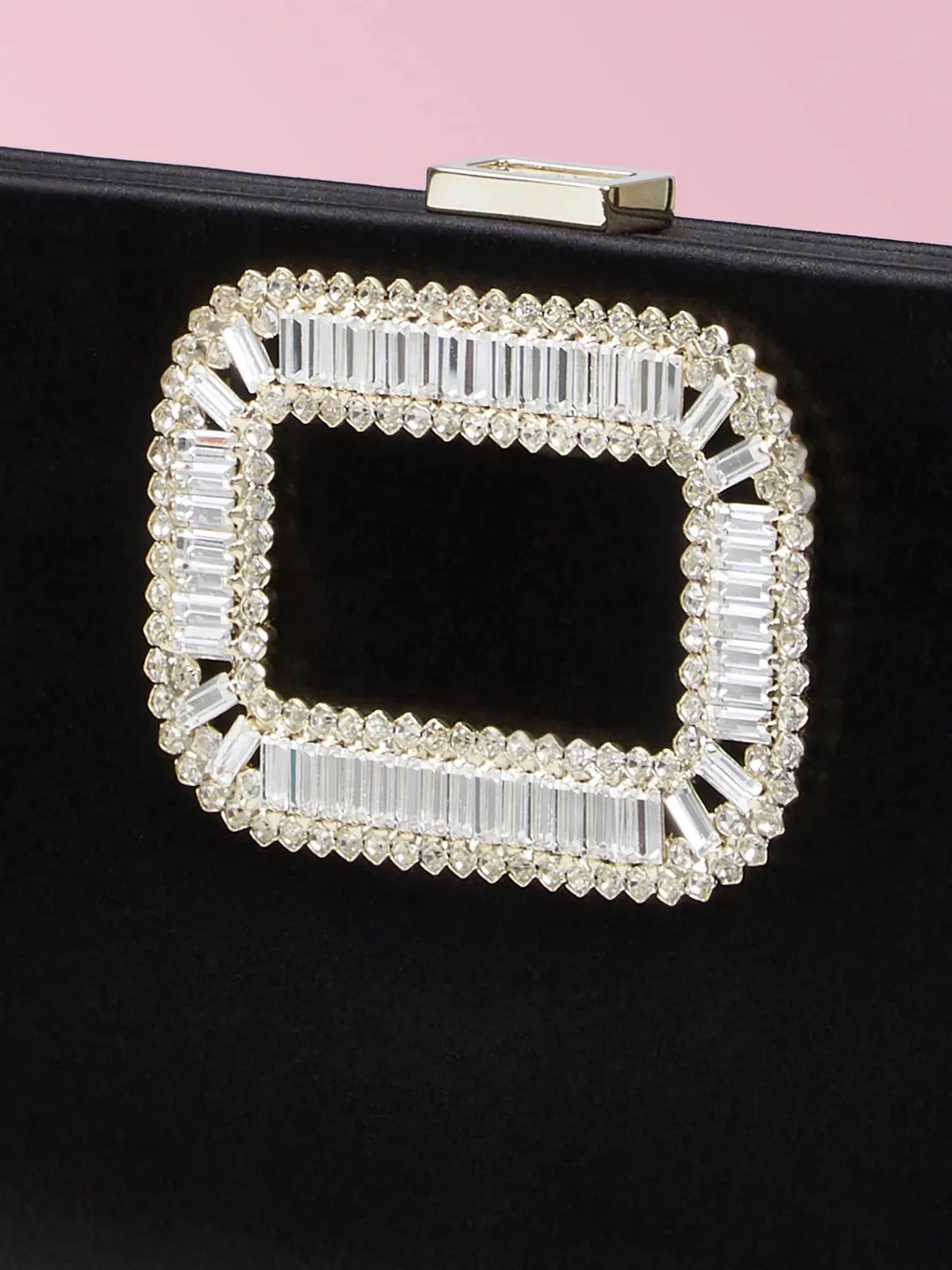 Buckle Embellished Clutch Bag