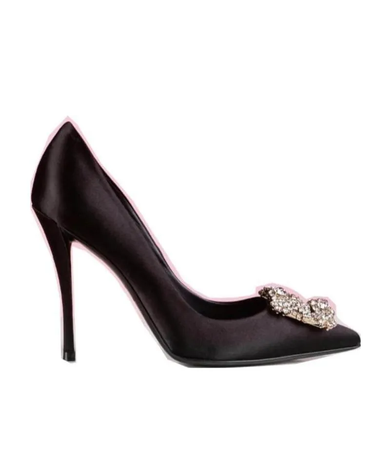 Flower Strass Buckle Pumps