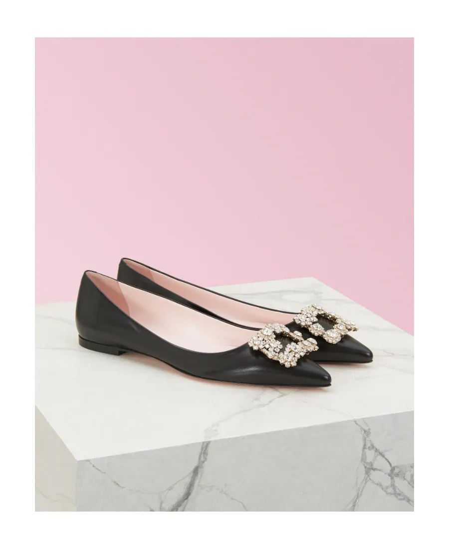 Floral Diamond Ballet Shoes