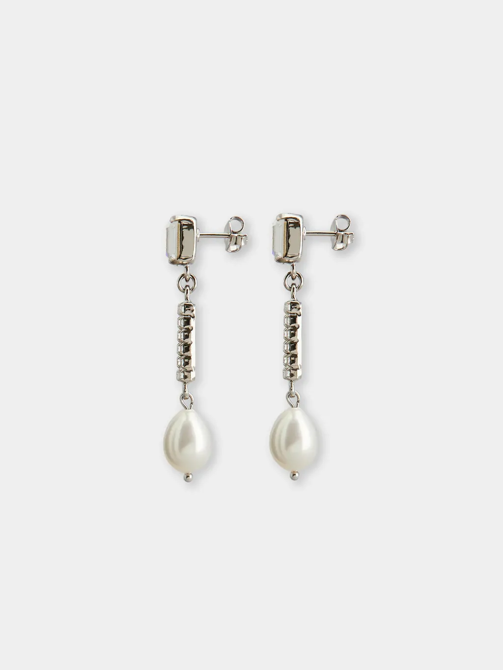 Buckle Pearl Earrings