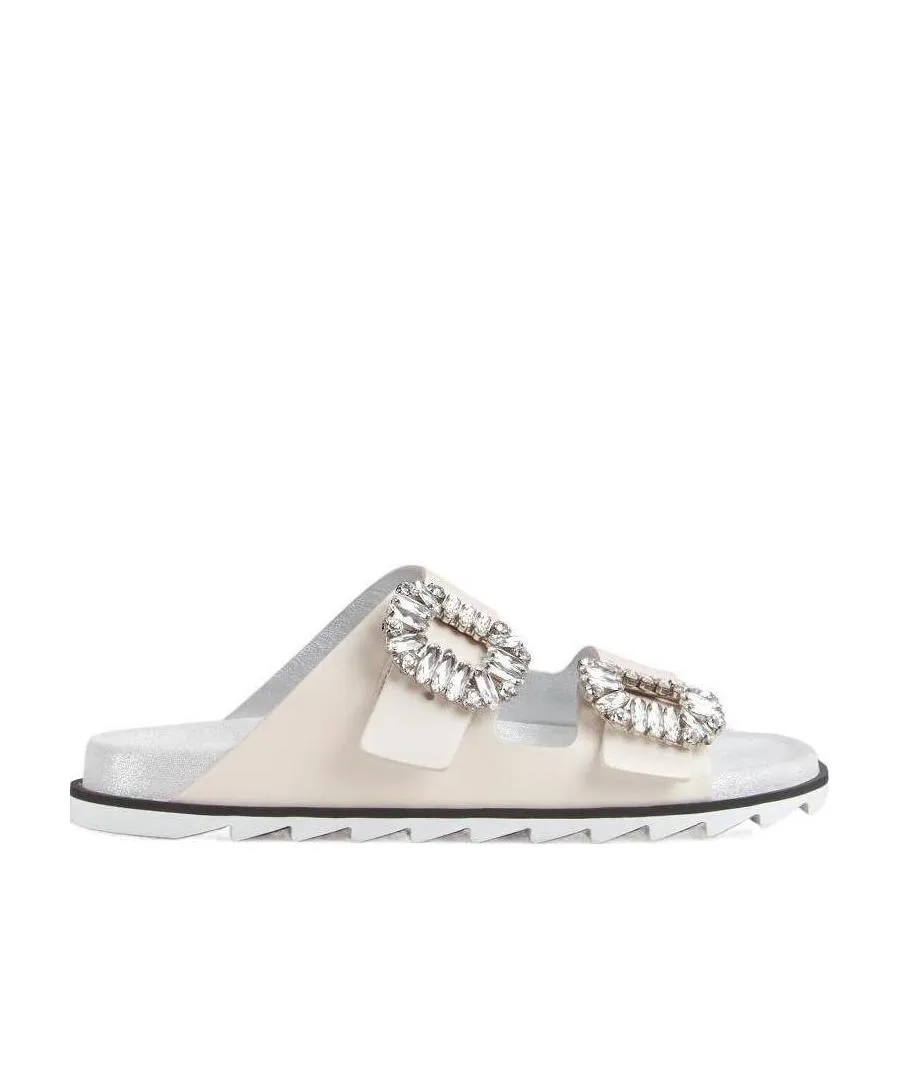 Slidy Viv' Buckle Open Toe Mules
