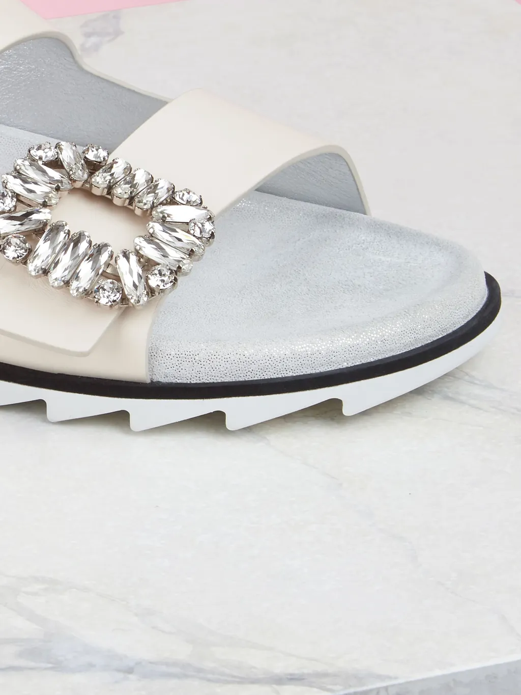 Slidy Viv' Buckle Open Toe Mules
