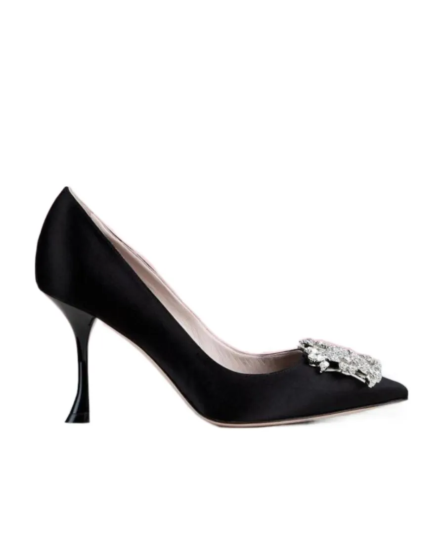 Bouquet Strass 85Mm Buckle Pumps