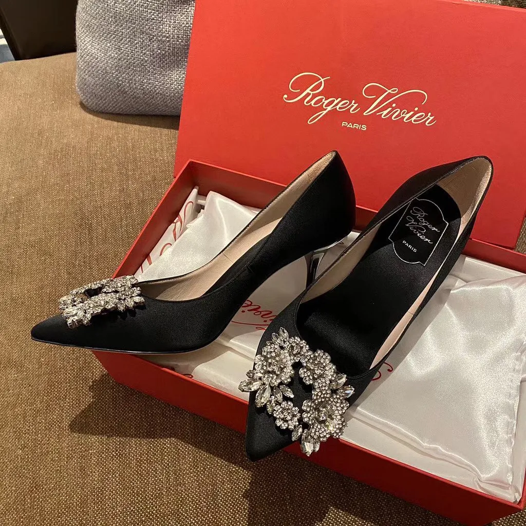 Bouquet Strass 85Mm Buckle Pumps