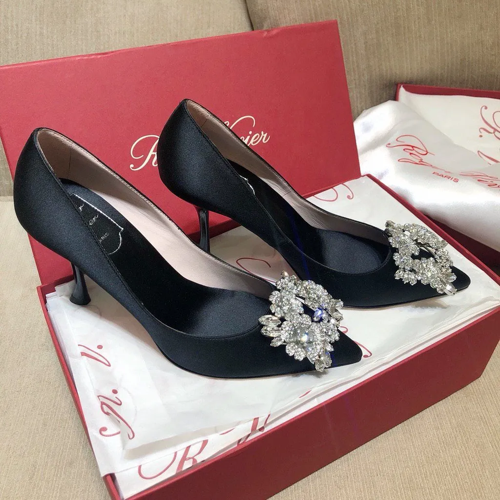 Bouquet Strass 85Mm Buckle Pumps