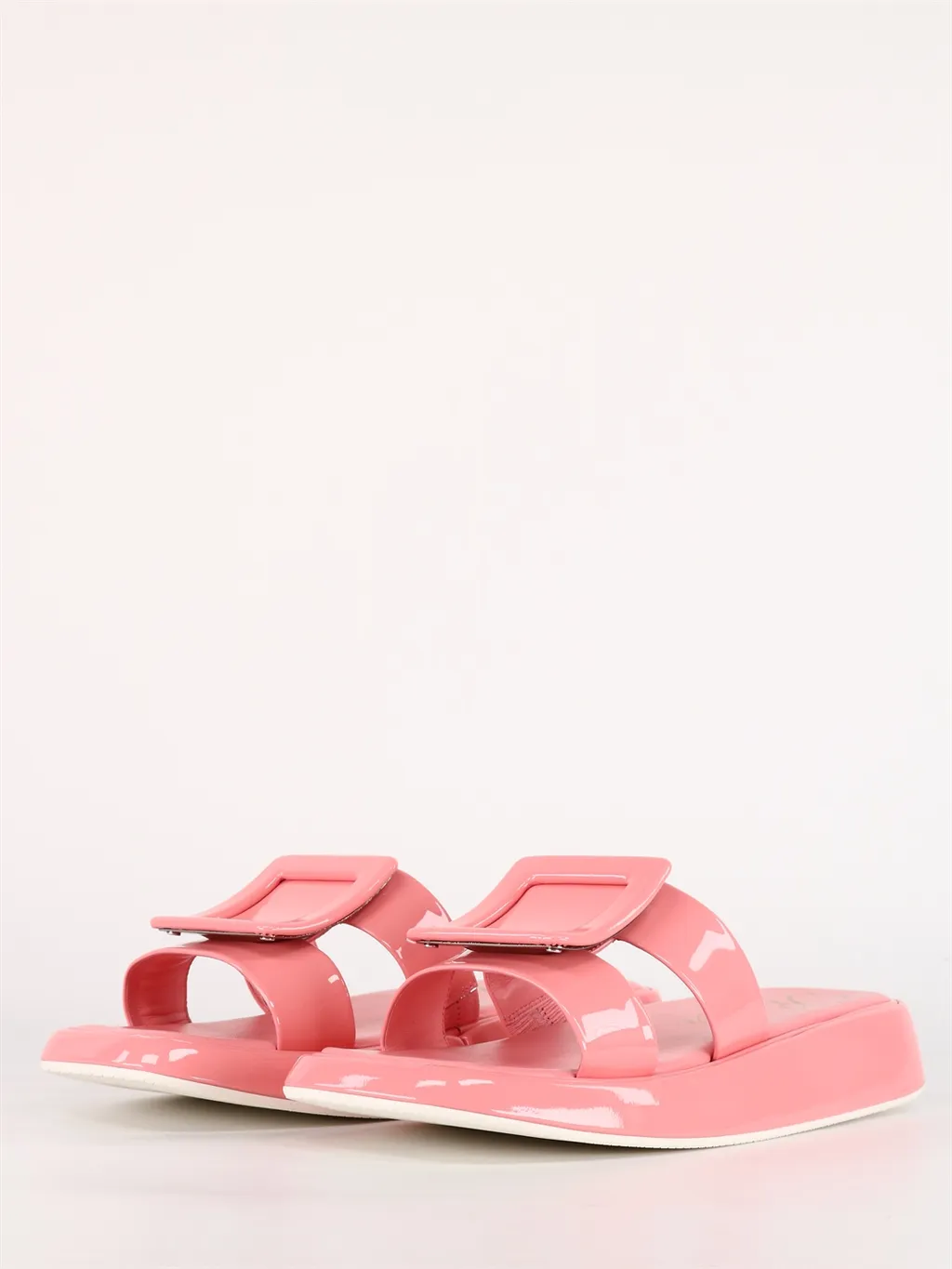 Vivier Leather Slides