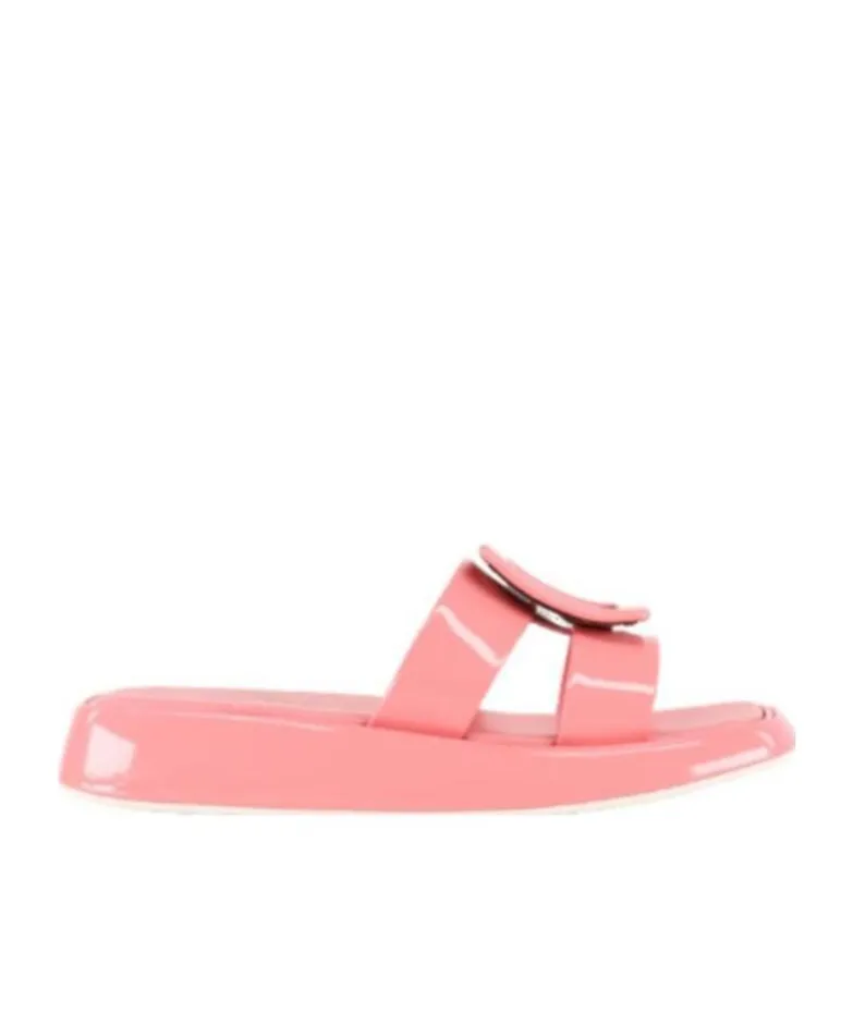 Vivier Leather Slides