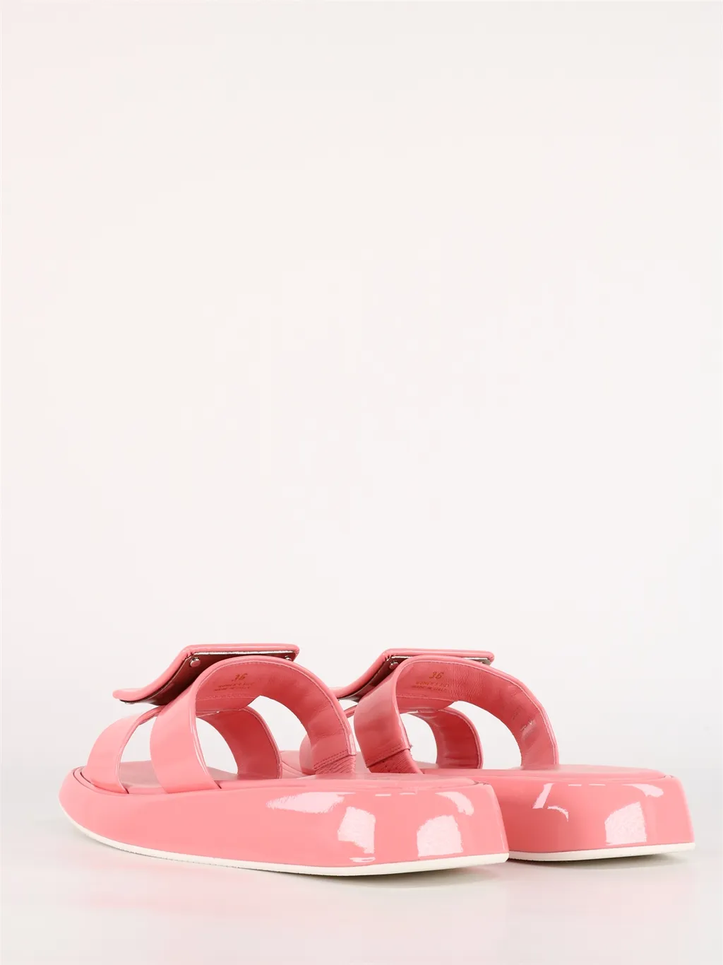 Vivier Leather Slides