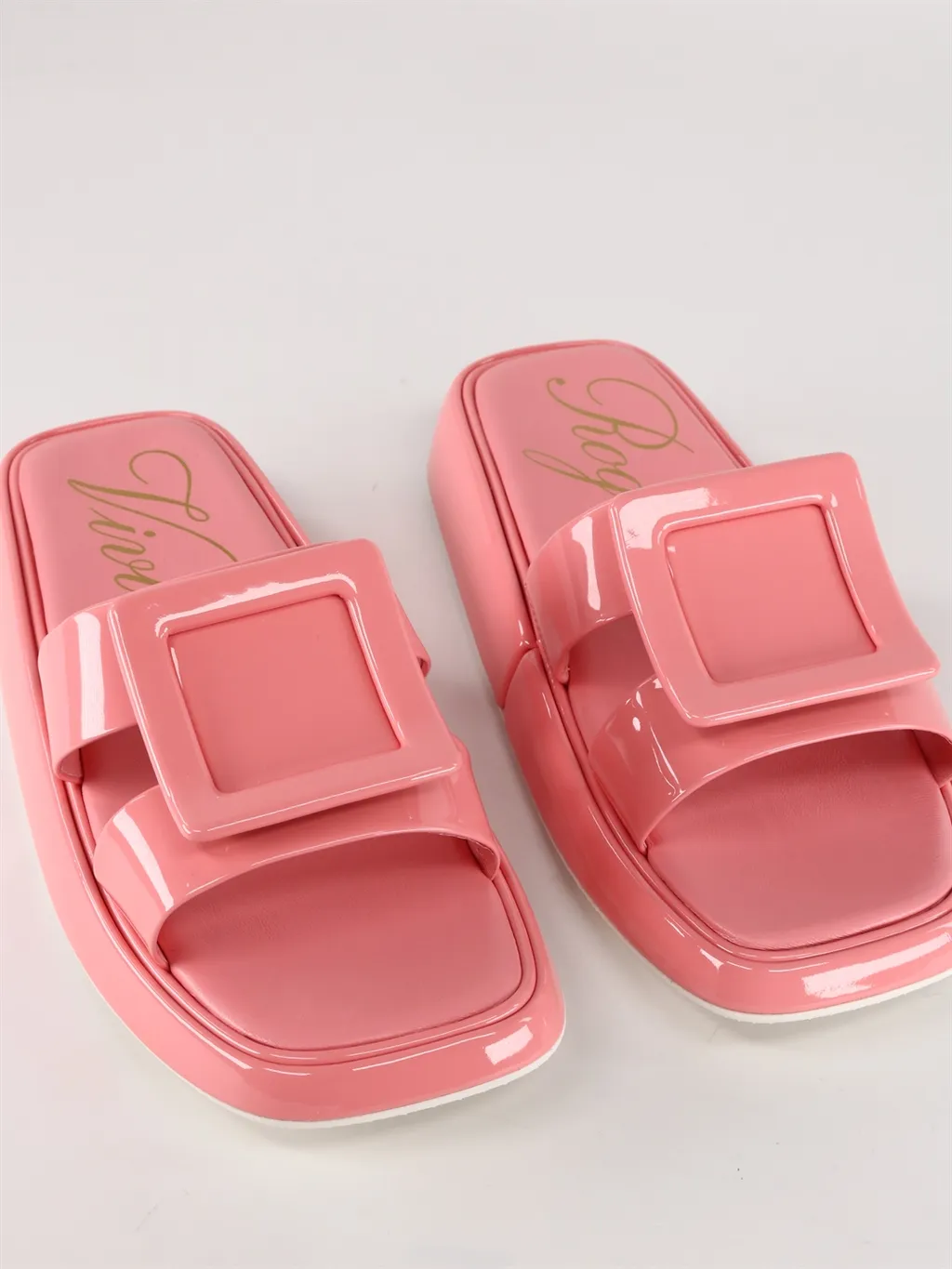 Vivier Leather Slides