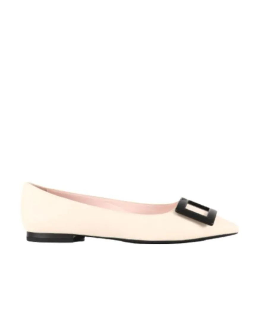Gommettine Pointed-Toe Flat Shoes