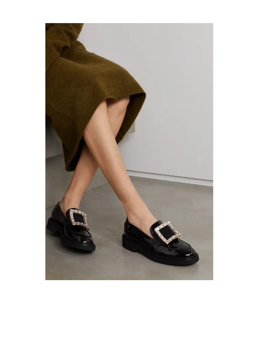Embellished Slip-On Loafers