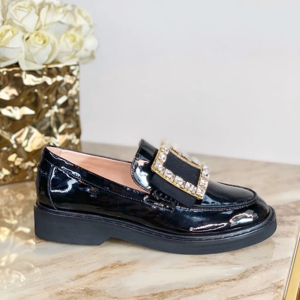 Embellished Slip-On Loafers