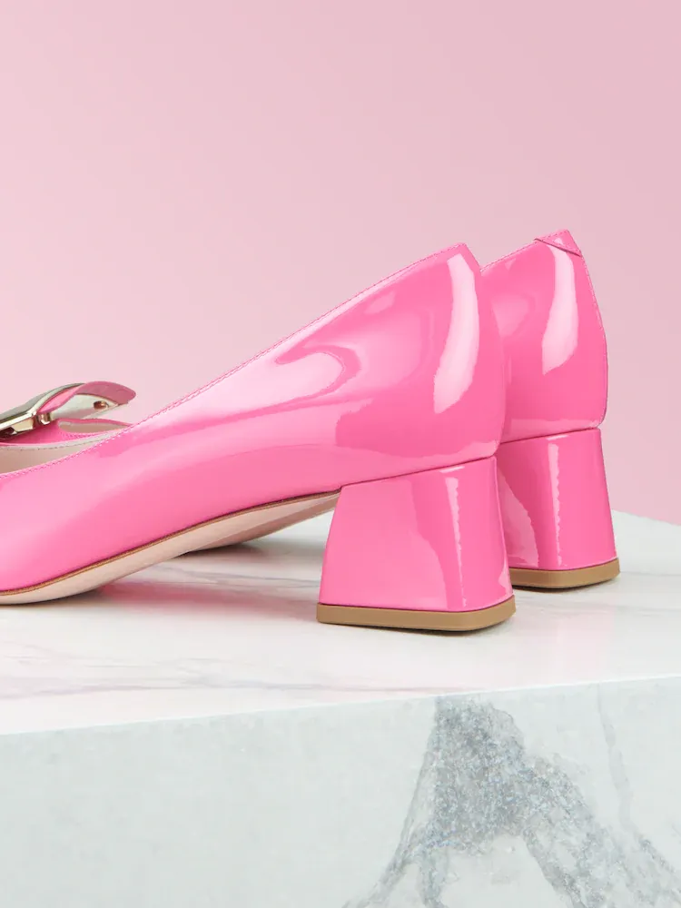 TrÈS Vivier Metal Buckle High Heels