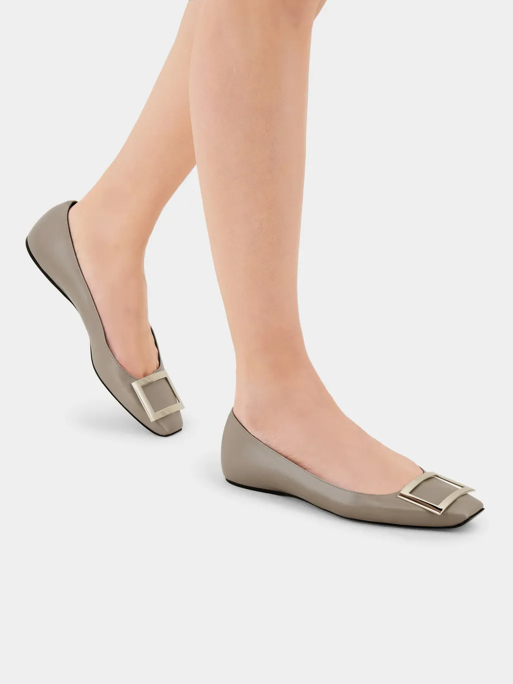 Trompette Buckle Ballerina Flats