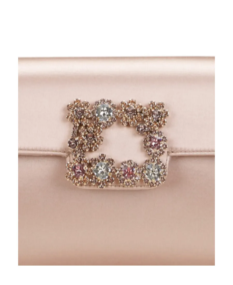Flower Buckle Envelope Flap Crossbody Bag
