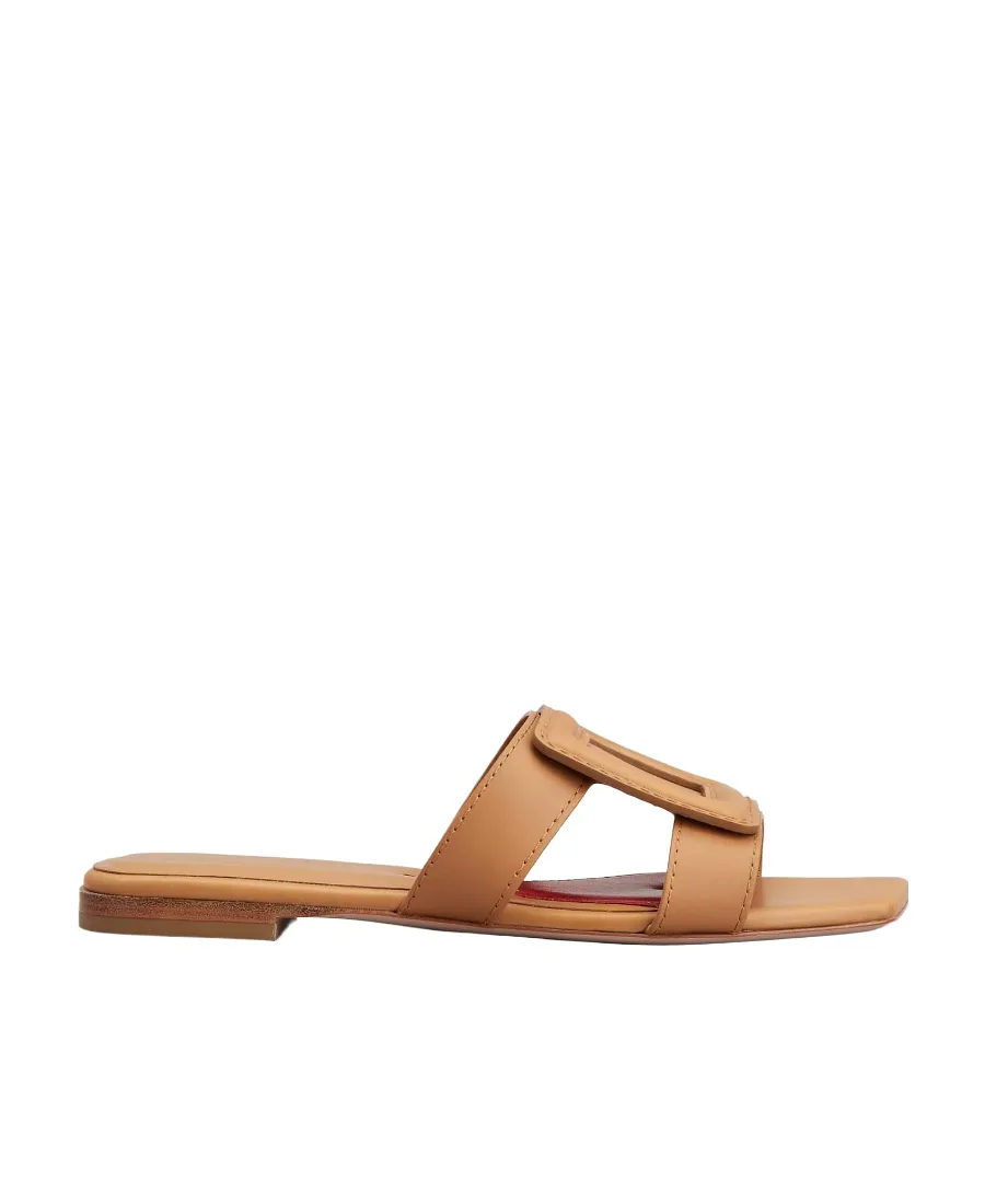 Stitching Buckle Mules