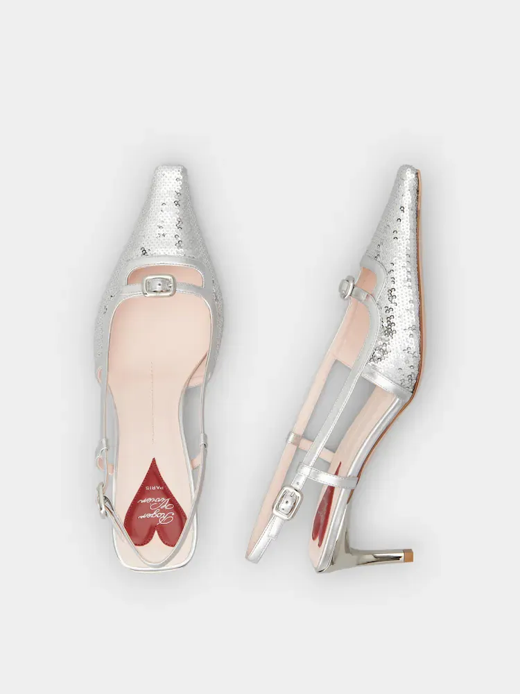 Mini Buckle Slingback Pumps