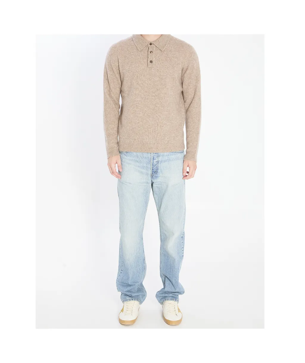 Cashmere Blend Polo Shirt