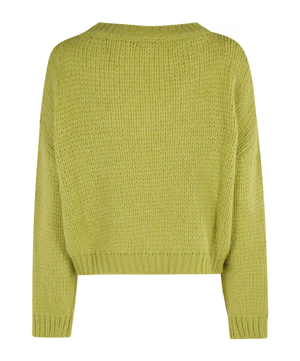 V-Neck Long-Sleeved Sweater