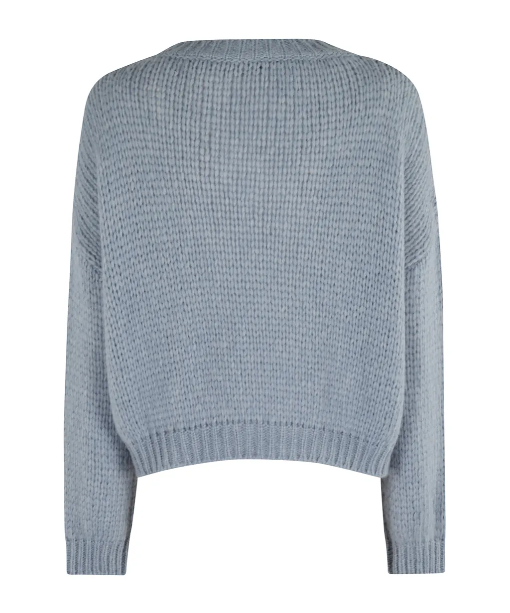 V-Neck Long-Sleeved Sweater