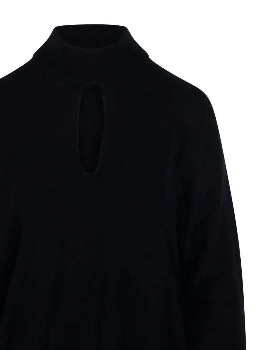 Cut-Out High Neck Knitwear