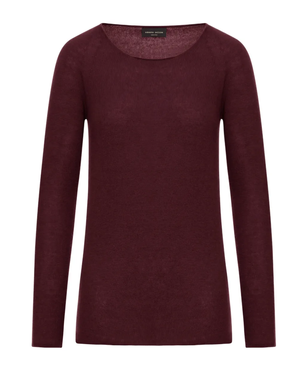 Raglan-Sleeve Cashmere Sweater