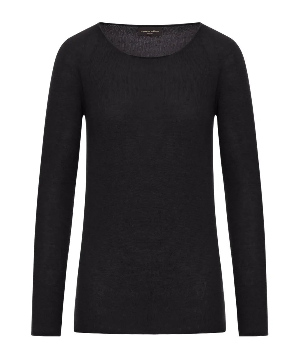 Raglan-Sleeve Cashmere Sweater