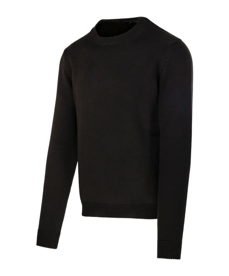Round-Neck Knitted Sweater