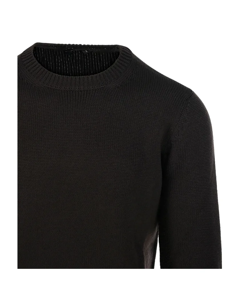 Round-Neck Knitted Sweater
