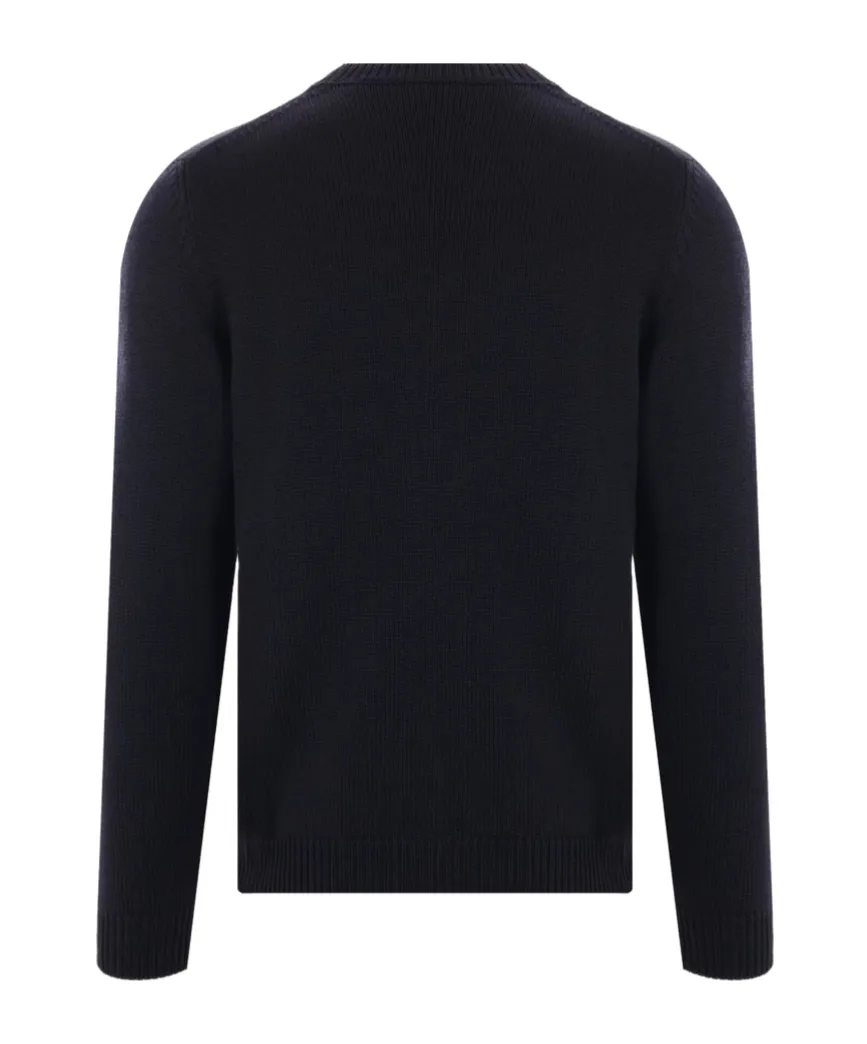 Round-Neck Knitted Sweater