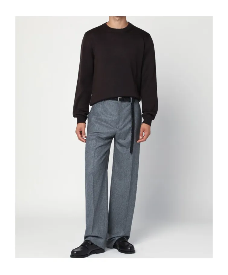 Round-Neck Wool Sweater