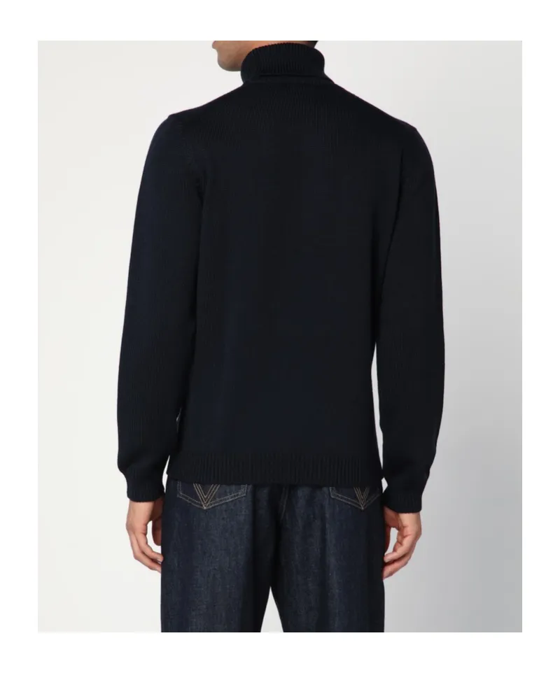 Wool High-Neck Sweater