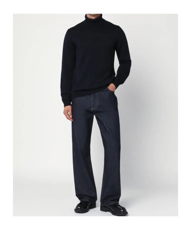 Wool High-Neck Sweater