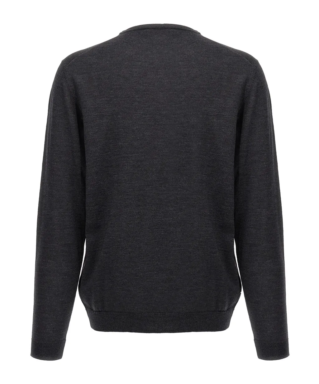 High-Neck Wool Sweater
