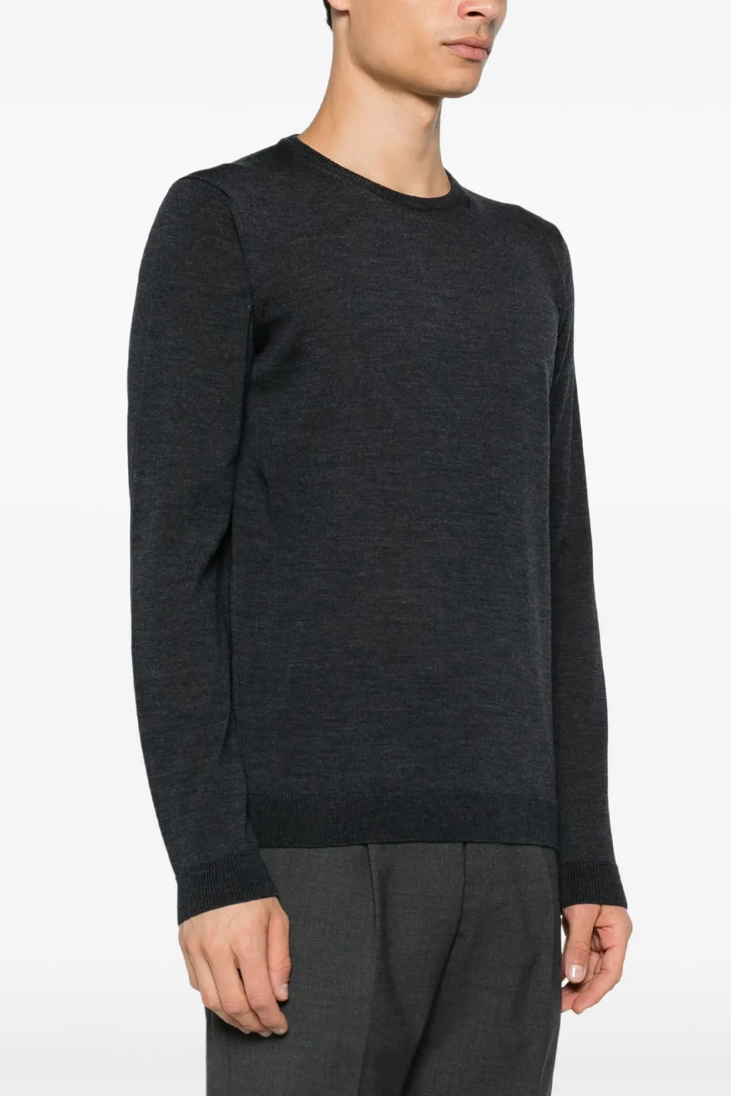 High-Neck Wool Sweater