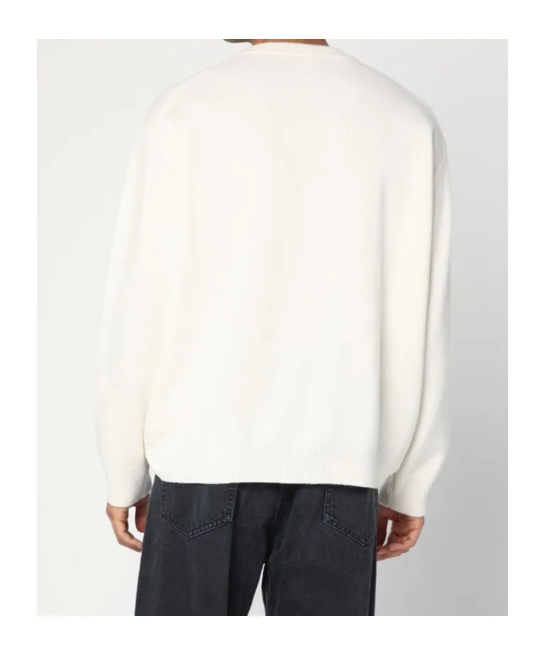Round-Neck Rib Knit Sweater