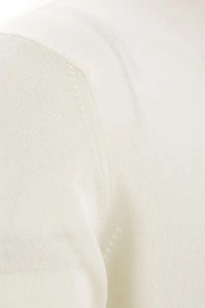 Turtleneck Ribbed-Cuffs Sweater