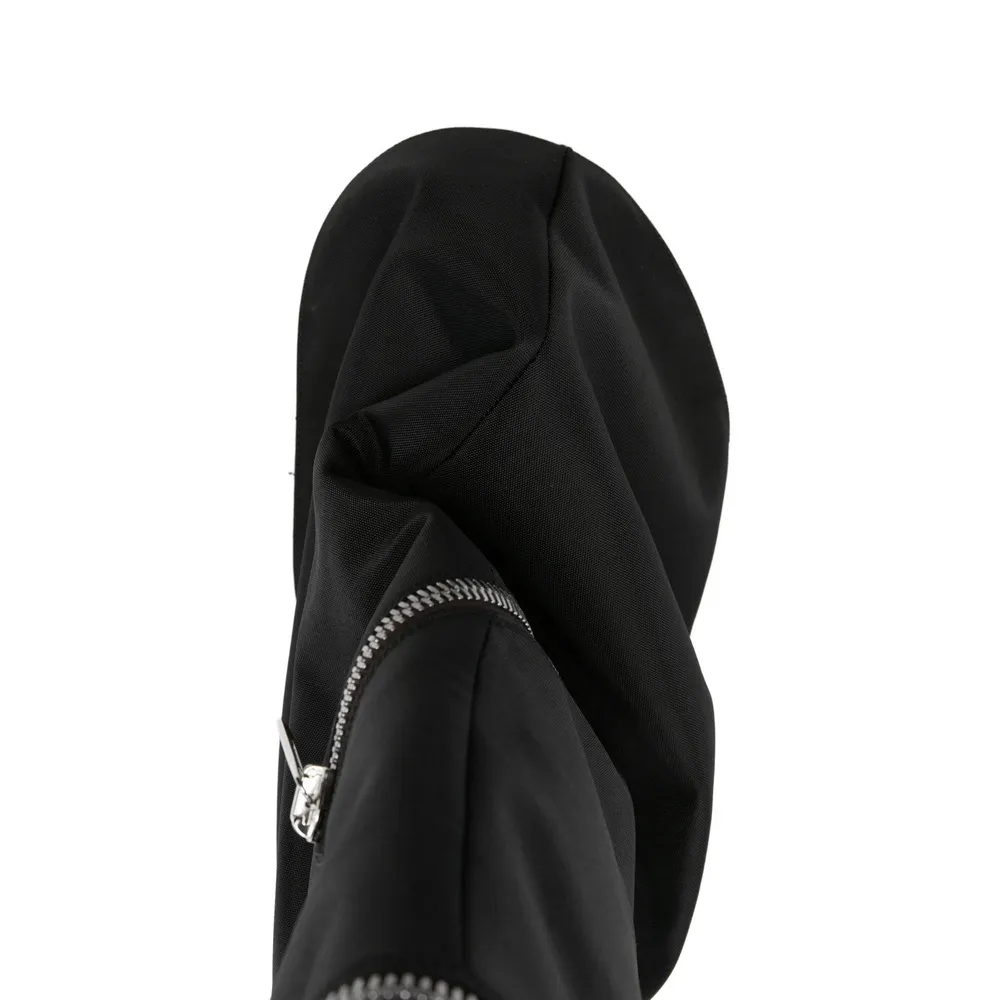 Zipper-Detail Boots